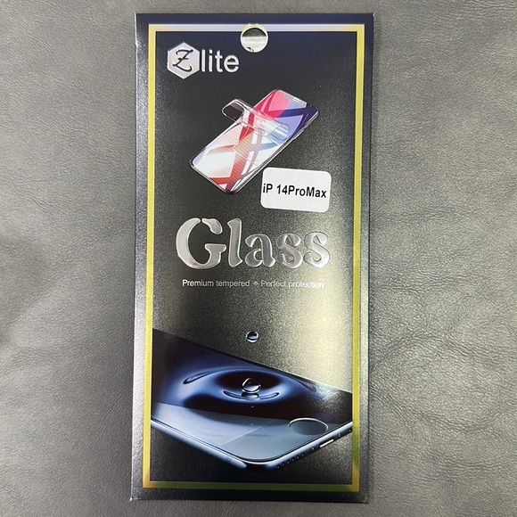Beautiful iPhone 14 Pro Max Case Gold Accent + Glass Screen Protector,Ship Fast - Picture 2 of 2